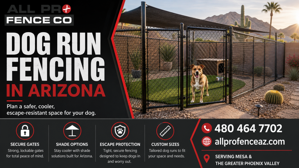 How to Plan a Safer Dog Run for an Arizona Yard