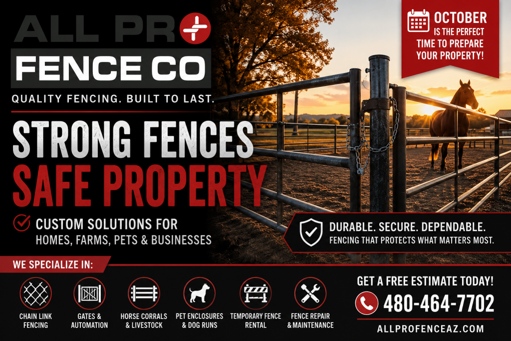 How to Choose Safe Horse Corral Fencing in Arizona